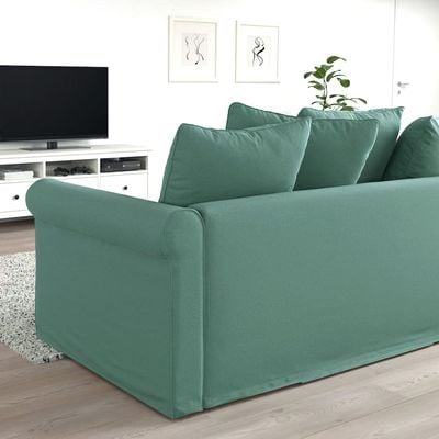 Moduler 5 Seater Fabric Corner Sofa - Light Green - L164cm x W328cm x H104cm