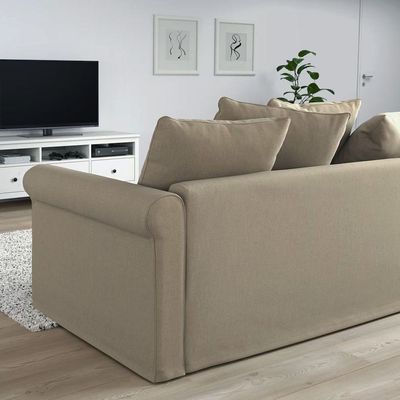 Urbanite 5 Seater Fabric Corner Sofa -Beige - L164cm x W328cm x H104cm