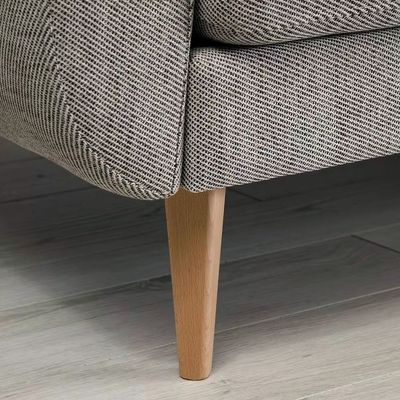Embolden 3 Seater Fabric Corner Sofa - Light Grey -L161cm x W246cm x H88cm