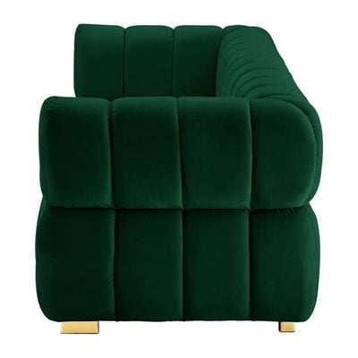 Gwen 4 Seater Sofa Velvet Fabric - Emerald Green - L231cm x W89cm X 75cm