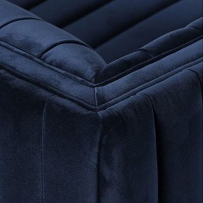 Chanel 4 seater Tufted Sofa Velvet - Navy Blue - L 246cm x W 88cm x H 67cm