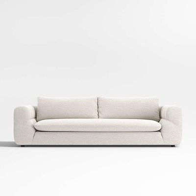 Italian Pearl 4 Seater Sofa Fabric - Ivory - L 245cm x W 110cm x H 78cm