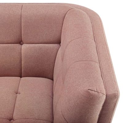 Ardith Wide 3 Seater Sofa Fabric - Peach - L 220cm x W 80cm x H 80cm