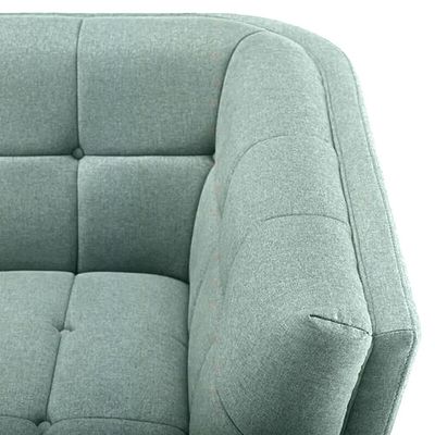 Ardith Wide 3 Seater Sofa Fabric - Mint Green - L 220cm x W 80cm x H 80cm