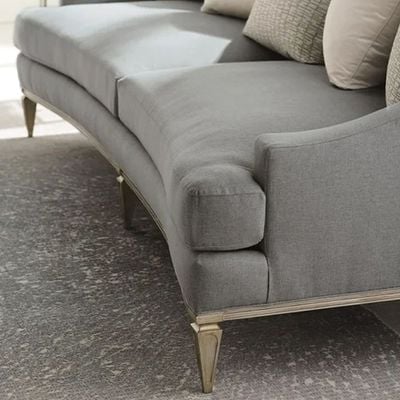 Haspel 4 Seater Arm Sofa Fabric - Gray - L 236cm x W 106cm x H 75cm