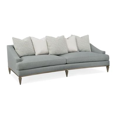 Haspel 4 Seater Arm Sofa Fabric - Gray - L 236cm x W 106cm x H 75cm