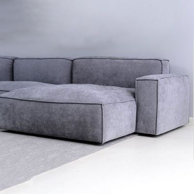 Plufflair 3 Seater Sectional Sofa Fabric - Blue - L 340cm x W 145cm x H 70cm