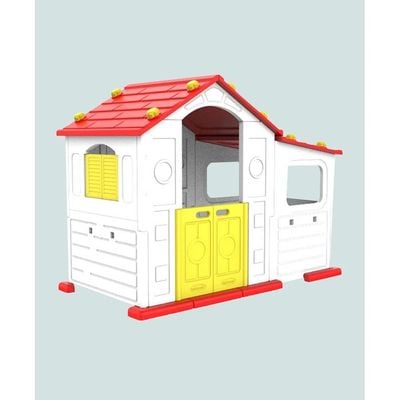 MYTS Indoor activity playhouse with play cabin for kids red