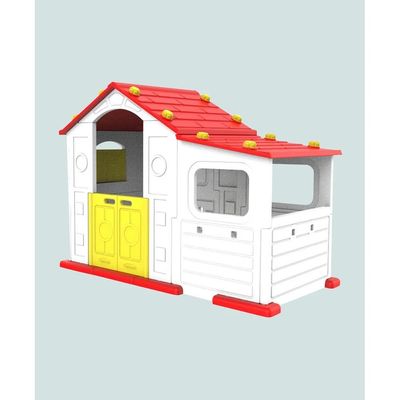 MYTS Indoor activity playhouse with play cabin for kids red