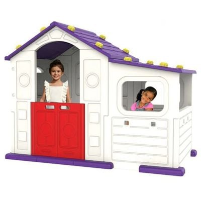 MYTS Indoor purple activity playhouse with play cabin for kids purple