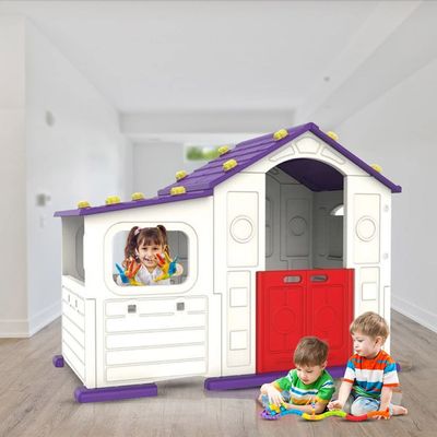 MYTS Indoor purple activity playhouse with play cabin for kids purple