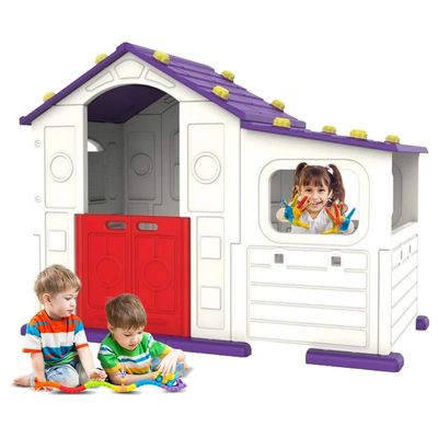 MYTS Indoor purple activity playhouse with play cabin for kids purple