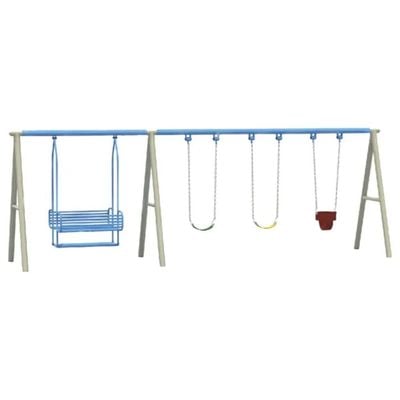 MYTS Outdoor Swing Combo Double swing and 3 play swings for kids with height 2 meter