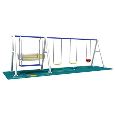 MYTS Outdoor Swing Combo Double swing and 3 play swings for kids with height 2 meter
