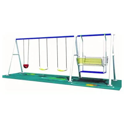 MYTS Outdoor Swing Combo Double swing and 3 play swings for kids with height 2.5 meter