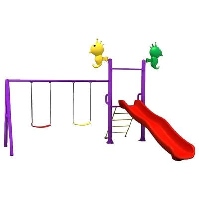 MYTS Outdoor  Small playcentre with slide and 2 swings for kids 