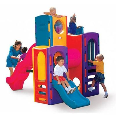 MYTS Composite play structure with slide and tunnel for kids 