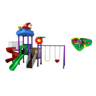 MYTS Mega Kids Playsets adventure flower styled with swings and slide 