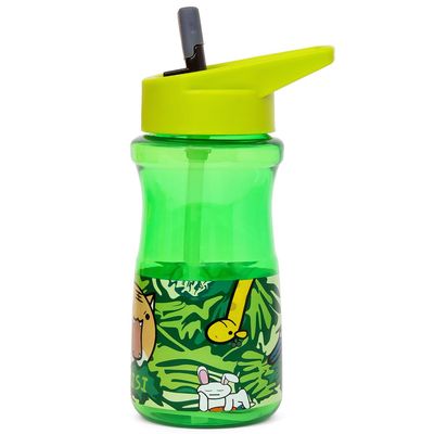 Eazy Kids Water Bottle 500ml wt Straw - Green