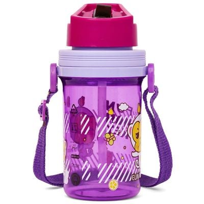 Eazy Kids Water Bottle 500ml wt Straw - Purple