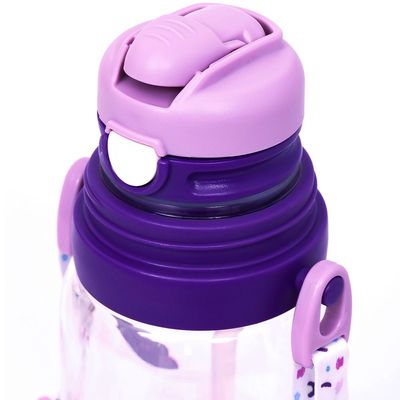 Eazy Kids Water Bottle 600ml wt straw - Purple