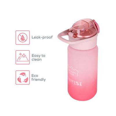 Eazy Kids Water Bottle 500ml wt Handle - Pink