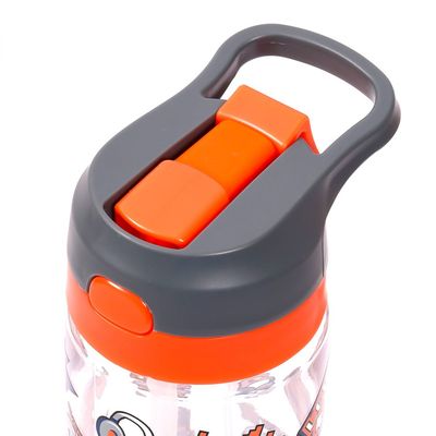 Eazy Kids Tritan Water Bottle w/ Spray, Dinosaur - Grey, 750ml