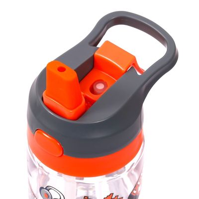 Eazy Kids Tritan Water Bottle w / Spray, Dinosaur - Grey, 750ml