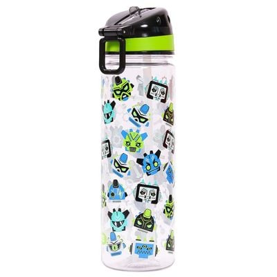 Eazy Kids Tritan Water Bottle w / Carry handle, Gen Z - Black, 650ml