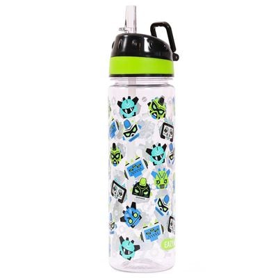 Eazy Kids Tritan Water Bottle w / Carry handle, Gen Z - Black, 650ml