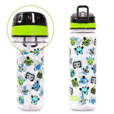 Eazy Kids Tritan Water Bottle w / Carry handle, Gen Z - Black, 650ml