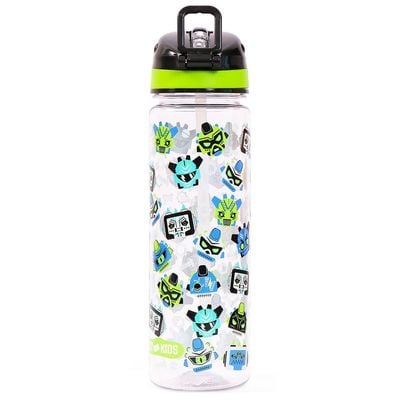 Eazy Kids Tritan Water Bottle w / Carry handle, Gen Z - Black, 650ml