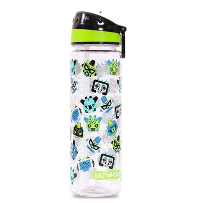 Eazy Kids Tritan Water Bottle w / Carry handle, Gen Z - Black, 650ml