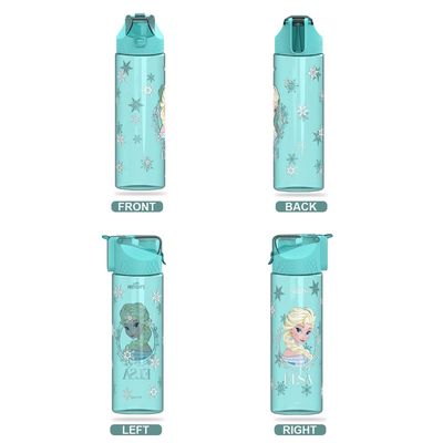 Disney Frozen Princess Elsa 2-In-1 Tritan Water Bottle - Baby Green (650ml)