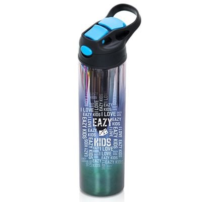 Eazy Kids Double wall Stainless Steel Water Bottle - Blue (530ml)
