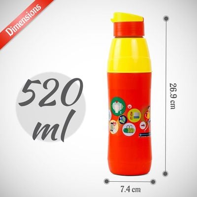 Milton Kool Style Water Bottle, 520ml, Orange