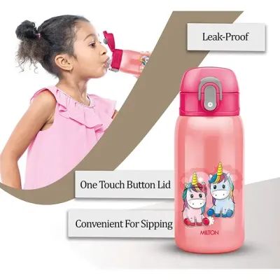 Milton Jolly Water Bottle, 300ml, Unicorn Pink