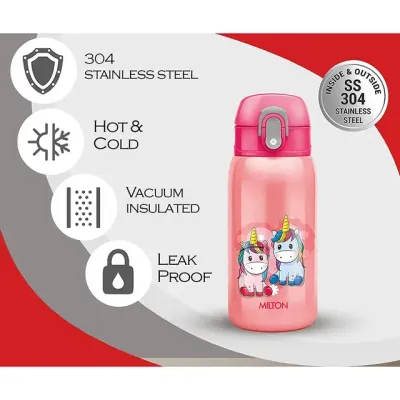 Milton Jolly Water Bottle, 300ml, Unicorn Pink