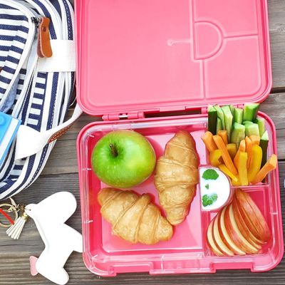 Eazy Kids 6 & 4 Convertible Bento Lunch Box - Unicorn Pink