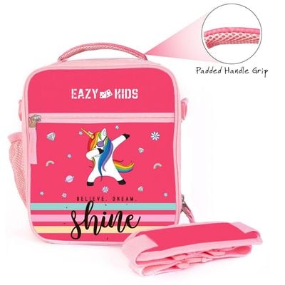 Eazy Kids Bento Lunch Bag - Unicorn - Pink