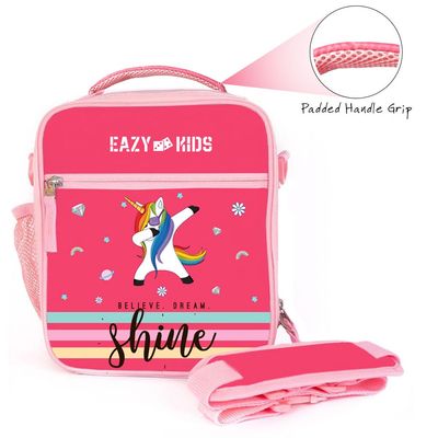 Eazy Kids Bento Lunch Bag-Unicorn - Pink