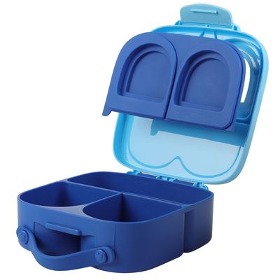 Eazy Kids Bento Lunch Box w/t handle- Blue