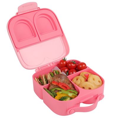 Eazy Kids Bento Lunch Box w/t handle- Pink