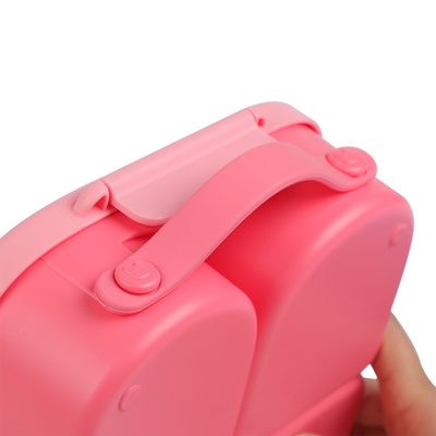 Eazy Kids Bento Lunch Box w/t handle- Pink