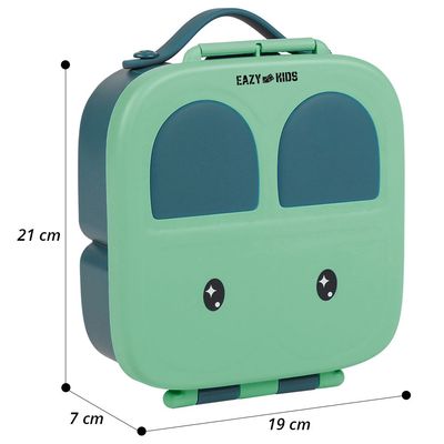 Eazy Kids Bento Lunch Box w / t handle - Green