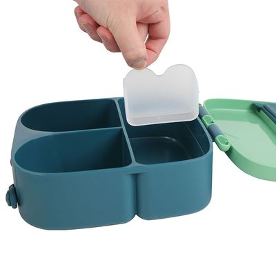 Eazy Kids Bento Lunch Box w/t handle- Green