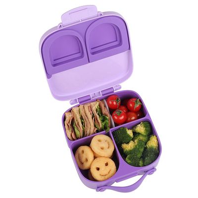 Eazy Kids Bento Lunch Box w / t handle - Purple