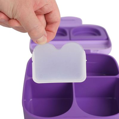 Eazy Kids Bento Lunch Box w / t handle - Purple