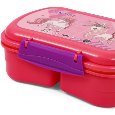 Eazy Kids Lunch Box wt Bottle - Pink