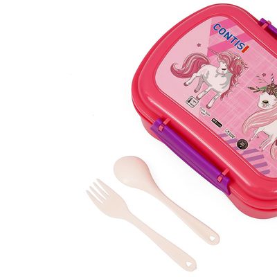 Eazy Kids Lunch Box wt Bottle - Pink